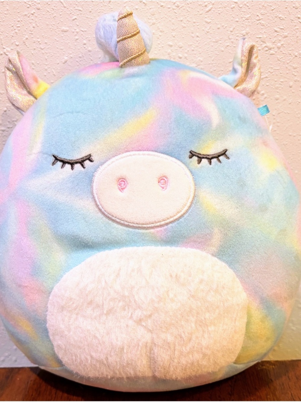 Rodina 8 inch Squishmallows Pastel Rainbow Unicorn Plush - Blue Pink Yellow